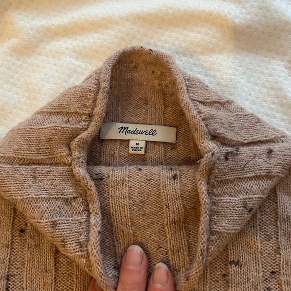 MADEWELL mauve knit mock neck sweater - Picture 4 of 4